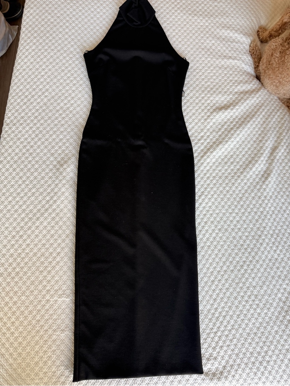 Torn by Ronny Kobo Black Halter Maxi Dress